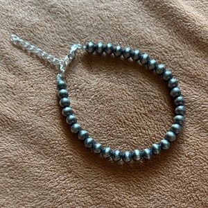 Italian Style Pearl Sterling Silver Bracelet